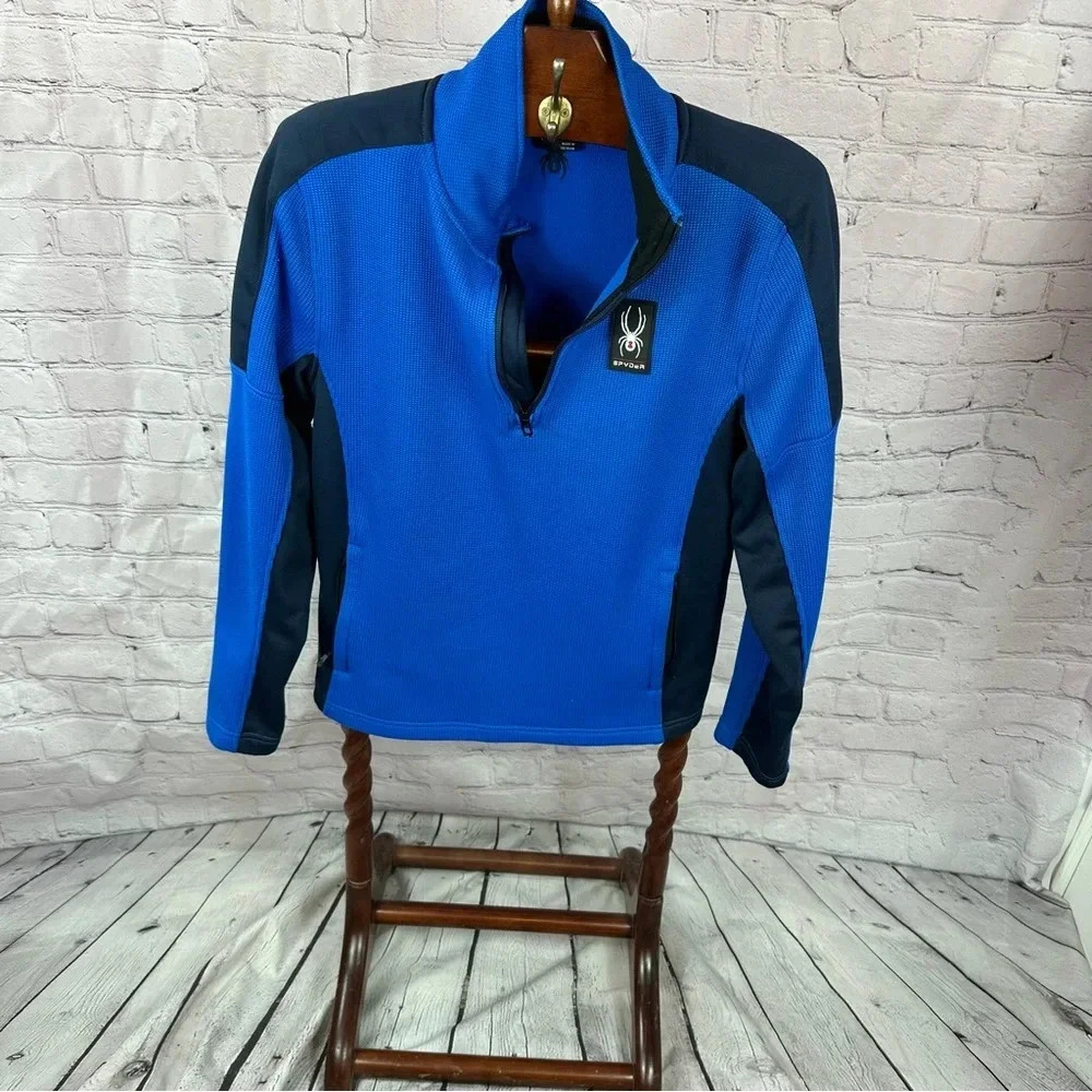 men's spyder 1/4 zip pullover size small